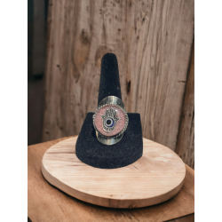 Rings, Pink Round Hamsa Ring