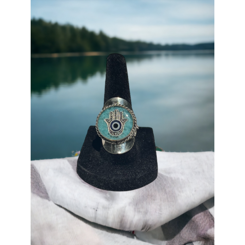 Rings, Light Blue Round Ring