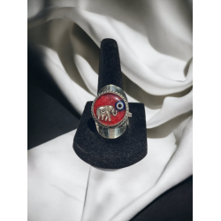 Rings, Red Elephant Round Ring