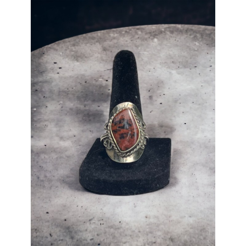 Rings, Brown and Black Oval Twist Ring