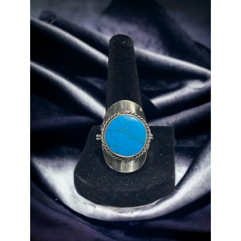 Rings, Turquoise Round Ring